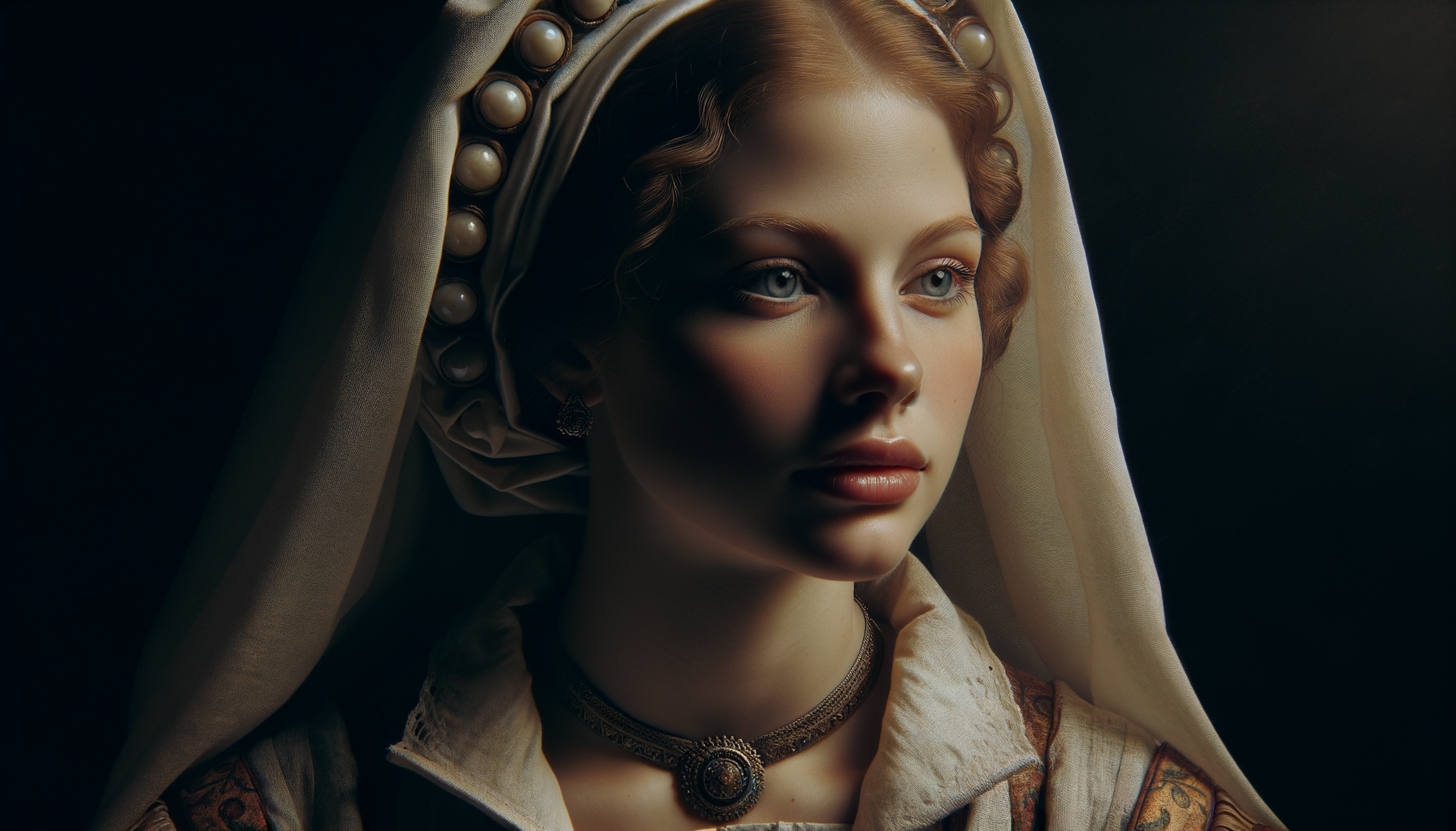 Caravaggio-style AI generated portrait