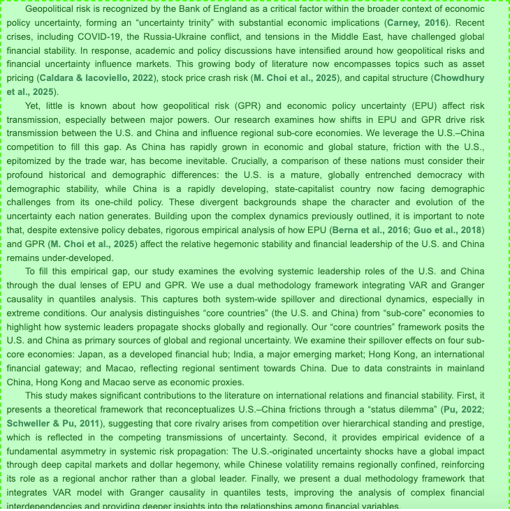 Business analysis screenshot